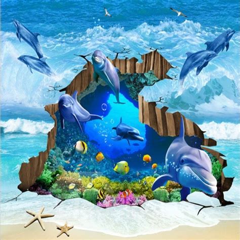 3d Floor Painting Mural Painting Mural Art Dolphin Images Dolphin