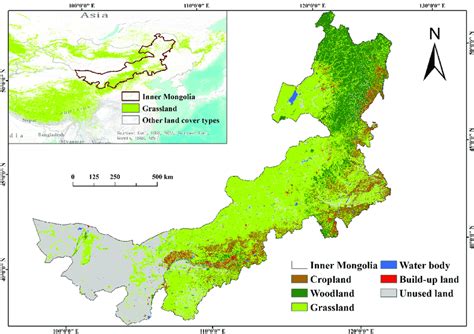 Land Cover Of Inner Mongolia Data Source World Grassland Type The