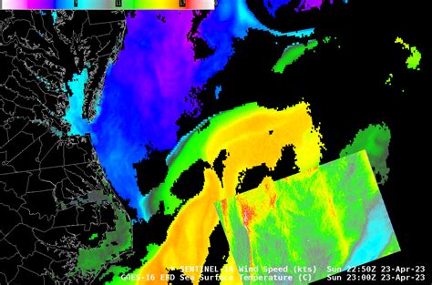 Sar Data Views Of The North Wall Of The Gulf Stream — Cimss Satellite