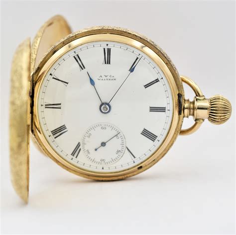 Waltham 18k Gold Pocket Watch Ashton Blakey Vintage Watches