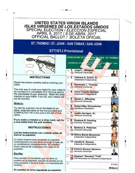 Below are samples of the ballot paper designs courtesy of the department of political affairs at the african union commission. Sample Ballot for April 8 Special Senate Election | St ...