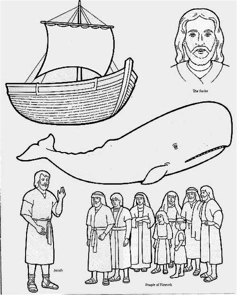 Jonah Nineveh Coloring Page