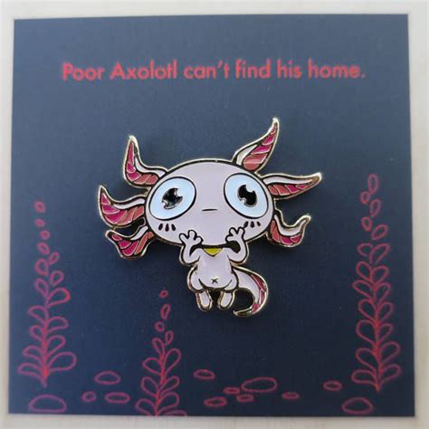 Axolotl Enamel Pin Enamel Pins Cute Pins Enamel Pin Etsy