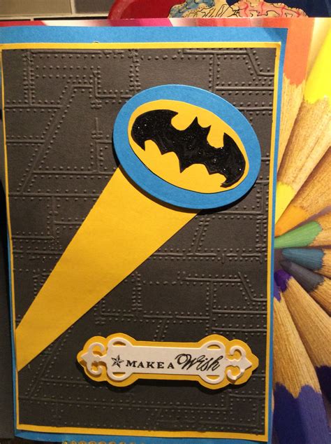 Batman Birthday Card Kids Birthday Cards Creative Cards Cards