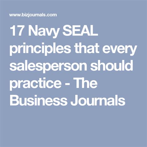 17 Navy Seal Principles That Every Salesperson Should Practice The