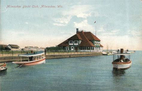 Milwaukee Yacht Club Wisconsin Postcard