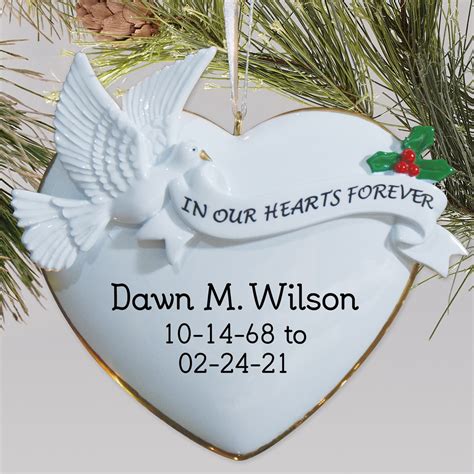 In Our Hearts Forever Memorial Ornament Tsforyounow