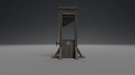 3d Model Guillotine Pbr Vr Ar Low Poly Cgtrader