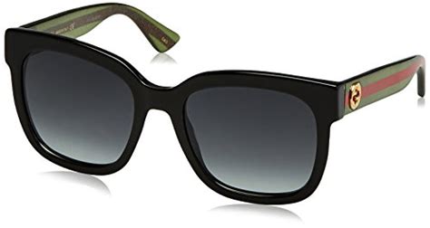 Gucci Gg0034s 002 Sunglasses Blackgreen W Grey Gradient Lens 54mm