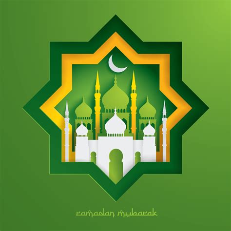 Paper Graphic Of Islamic Mosque 527795 Vector Art At Vecteezy
