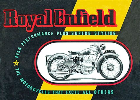 Racing Cafè Vintage Brochures Royal Enfield 1949