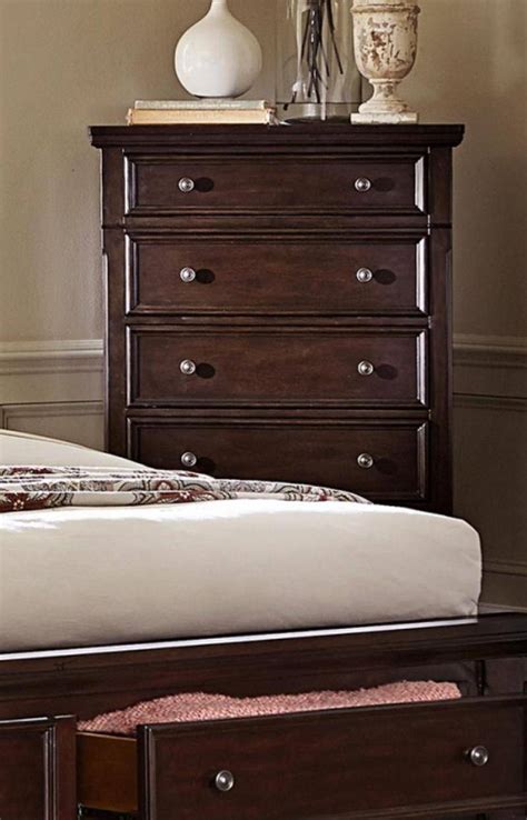 A bedroom set is a set of furniture that you keep in the bedroom and is used for the purpose of sleeping and storage. Homelegance 1834-1 Faust Dark Cherry Wood Queen Size ...