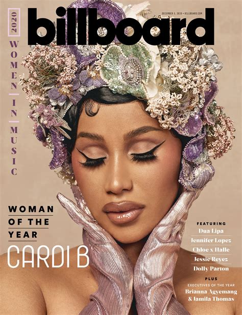 cardi b on the cover of billboard s “woman of the year” issue entertainment news gaga daily