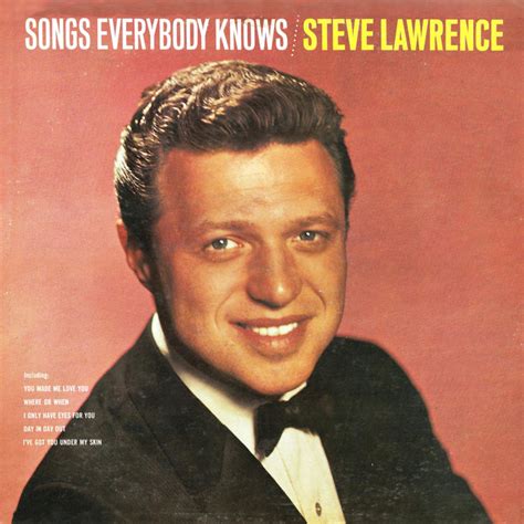 Steve Lawrence Songs Everybody Knows 1960 Album De Steve Lawrence