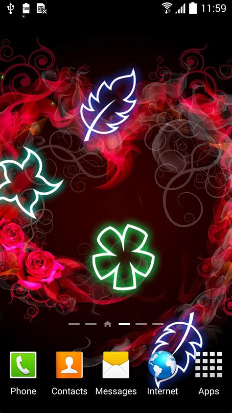 Glowing Flowers Live Wallpaper Apk Für Android Herunterladen