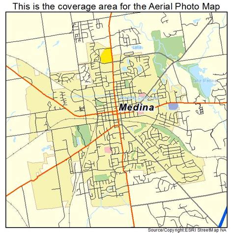 Medina Ohio Map Aerial Photography Map Of Medina Oh Ohio Wa 0852