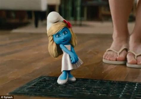 Katy Perry Turns The Air Blue In Animated Film The Smurfs Daily Mail