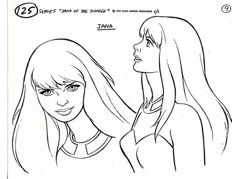 Production Art For The 1978 Hanna Barbera Series Jana Of The Jungle The Show Followed The