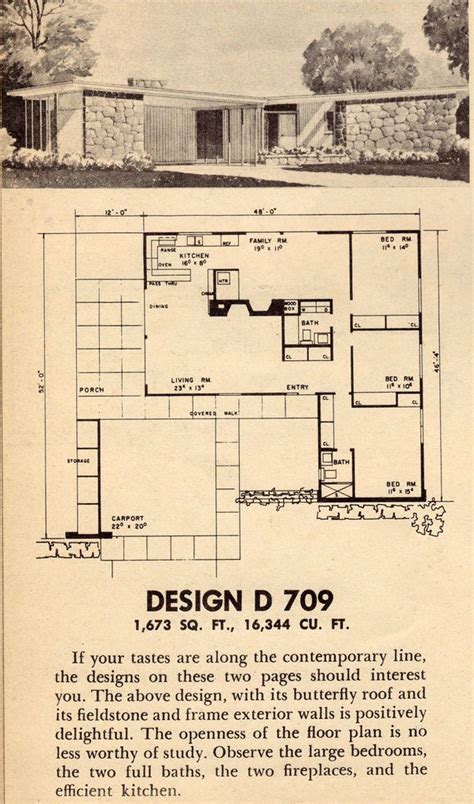 Untitled Modern House Plans Mid Century Modern House Plans Mid