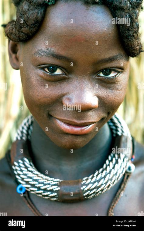 Himba Girl Opuwo Namibia Stock Photo Alamy