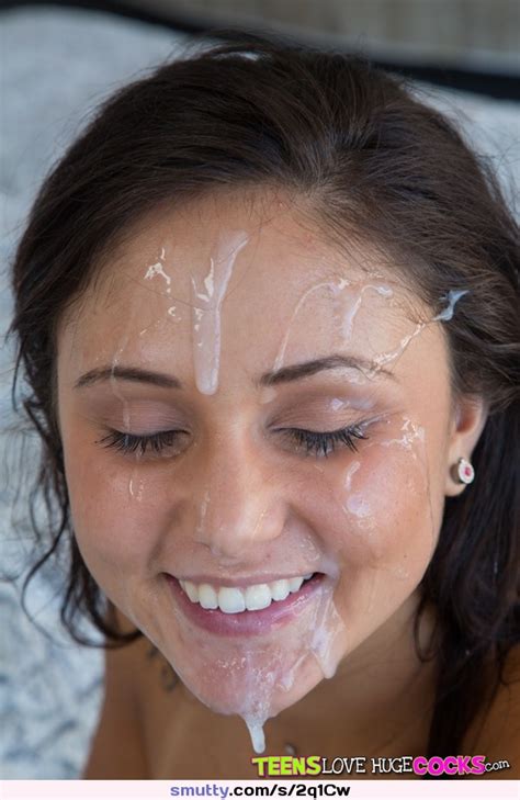 Cum Facial Pov Covered Messy Brunette Dripping Smile Sexy