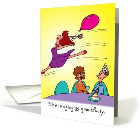 birthday for her aging gracefully card 149529 funny birthday card for her features a humorou