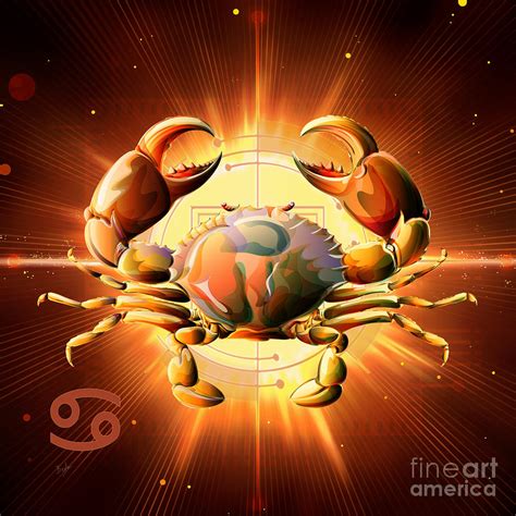 Horoscope Signs Cancer Digital Art By Peter Awax