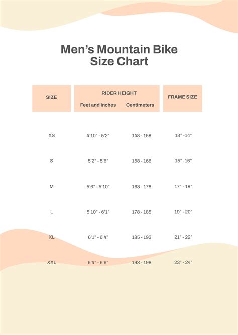 Bike Size Chart Infographic Get The Right Size In Mins