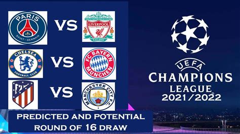 Potential Round Of 16 Draw Of The Ucl Champions League 20212022