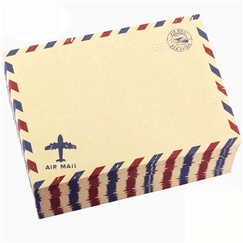 Buy Bolbove Set Of 100 Pcs Classic Airmail Vintage Style Kraft Paper