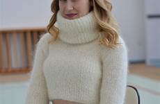 angora sweater sweaters mohair tumblr women fluffy bulky cropped lover wear styles