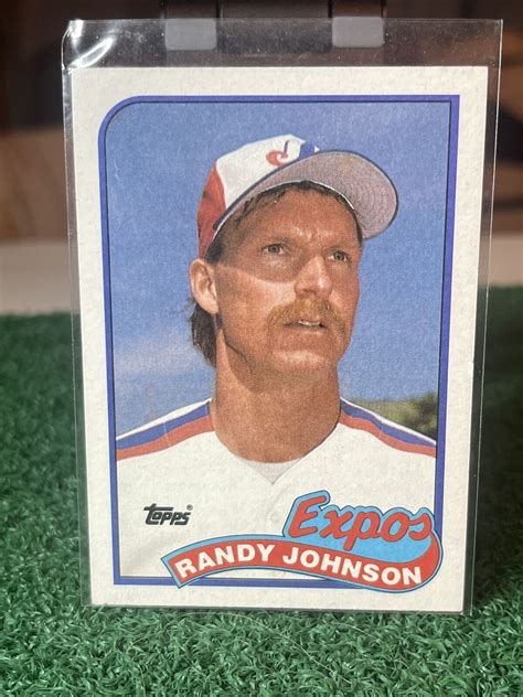 1989 Topps Mlb Baseball Card Randy Johnson Rookie 647 Montreal Expos