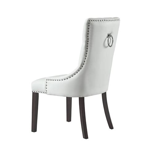 Pin On White Leather Dining Chairs