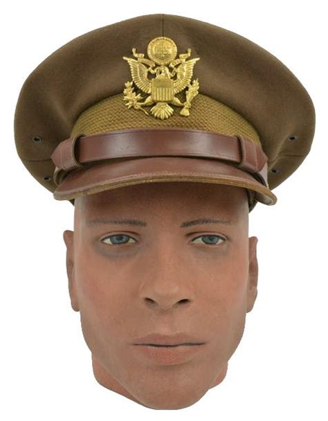 Mantıken Yavaş Kütüphaneci Ww2 Us Military Officer Visor Crush Cap Hat