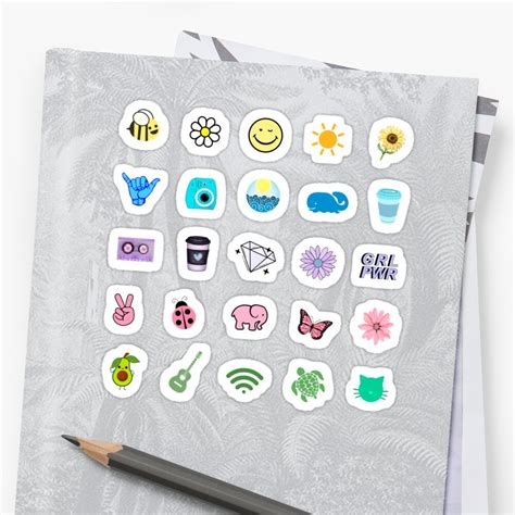 Colorful Aesthetic Sticker By Okihanashop Redbubble