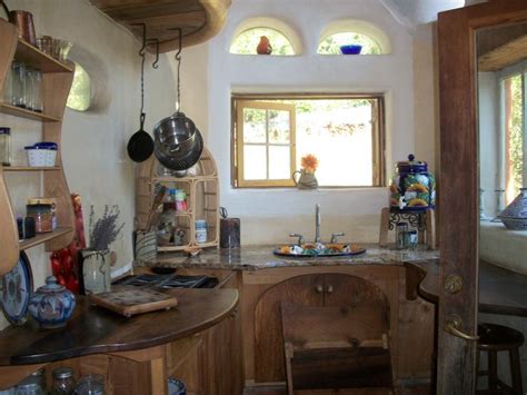 Cob House Kitchen Interior Home