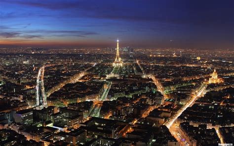 Paris Eiffel Tower Night Sky Cityscape Hd Wallpaper