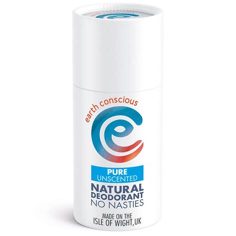 Earth Conscious Pure Unscented Natural Deodorant Stick 60g Earth