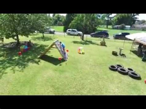 I think the best part it were the ninja floating steps. Backyard obstacle course for kids - YouTube