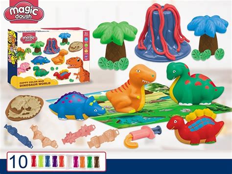 Intelligence Diy Dinosaur Toys Color Mud Kids Play Dough Toy H7628112