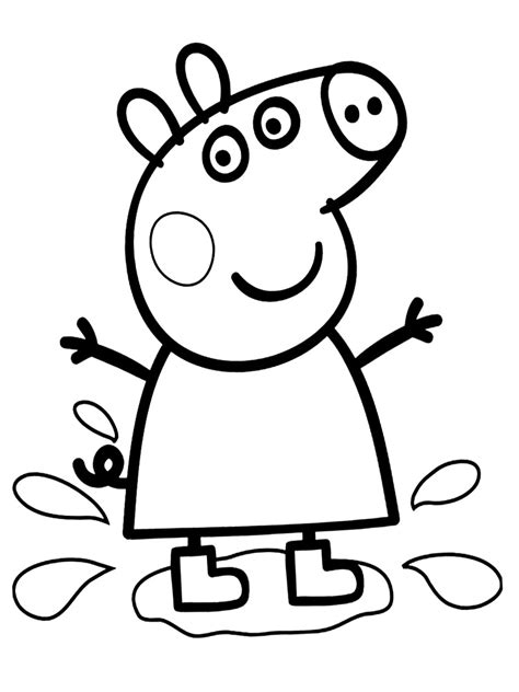 Dibujos Para Pintar Peppa - Dibujos Para Pintar