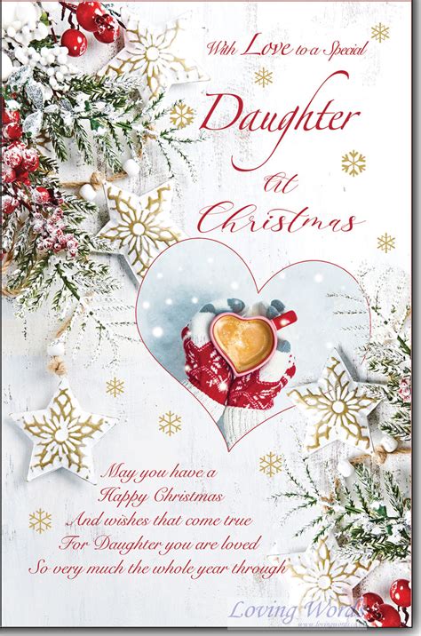 Special Daughter At Christmas Greeting Cards By Loving Words