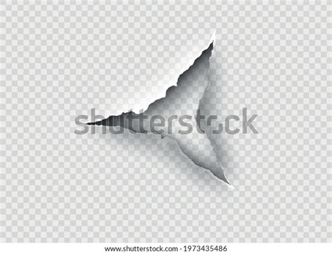 Ragged Hole Torn Ripped Paper On Stock Vector Royalty Free 1973435486