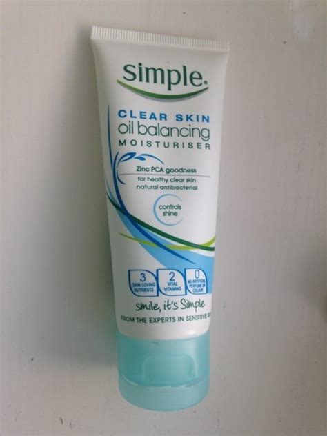 Preferred use on for body only. Simple Clear Skin Oil Balancing Moisturiser Review