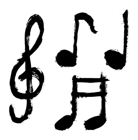 4 Grunge Music Symbol Png Transparent