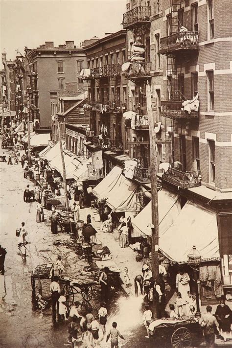 Photograph Of Hester Street Lower East Side 1901 Lower East Side