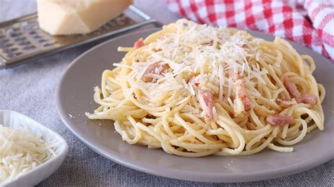Espaguetis A La Carbonara ¡¡receta Fácil Y Rápida 😋 Youtube
