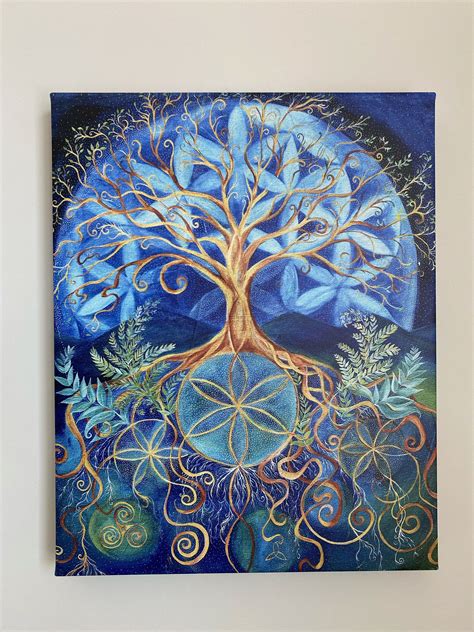 Tree Of Life Artwork Tree Of Life Painting Abstract Painting Art