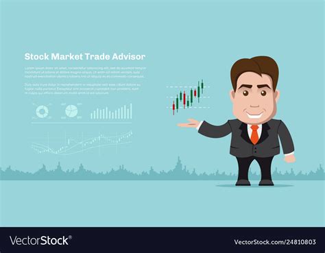 Stock Market Trading Concept Banner Royalty Free Vector