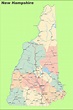 Road map of New Hampshire with cities - Ontheworldmap.com